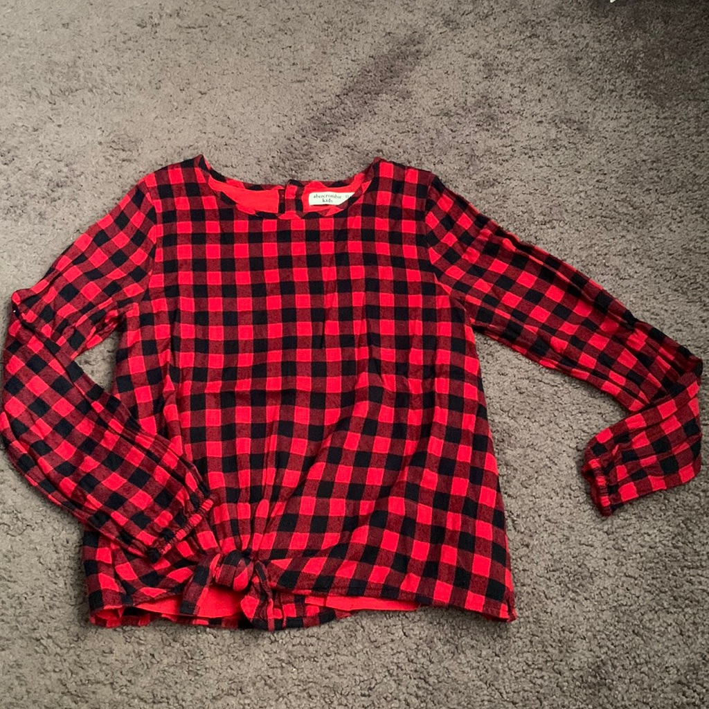 Abercrombie Kids Red/Black Plaid